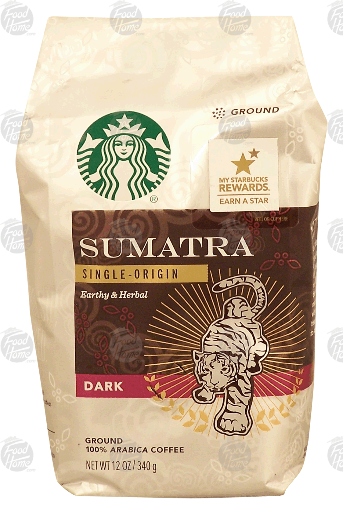 Starbucks Sumatra single-origin, earthy & herbal, dark roast ground coffee, 100% arabica coffee Full-Size Picture